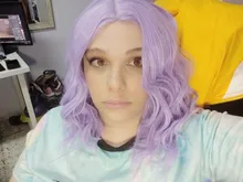 MSIWIGS mujer púrpura 22 colores Cosplay peluca ondulado corto sintético resistente al calor de pelo Rosa Rubio Ombre porque peluca