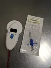 Lector de chips RFID para perro y gato escáner de Microchip de animales, pantalla OLED, ISO11784_11785 FDX B 134,2 KHz