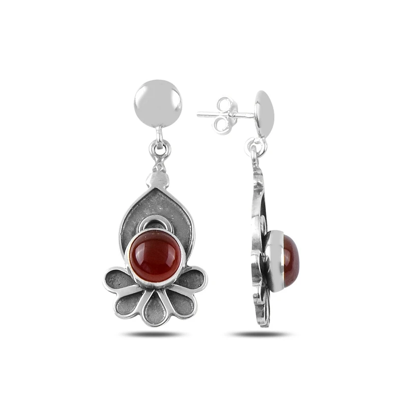 

Armagano Red Agate Stone Handwork Earrings