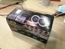 DRL Universal Car-Headlight-Lamp Fog-Lights Daytime Led Cob-Angel-Eyes 64mm 89mm 76mm