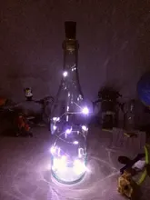 Bottle-Stopper Garland Led-String-Lights Glass-Craft Holiday-Decoration Copper-Wire Fairy