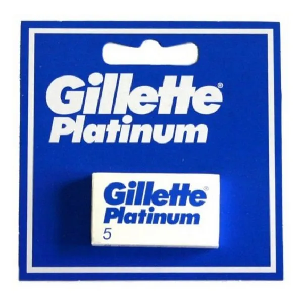 Замена razorblade Platinum Gillette (5 uds) | Красота и здоровье