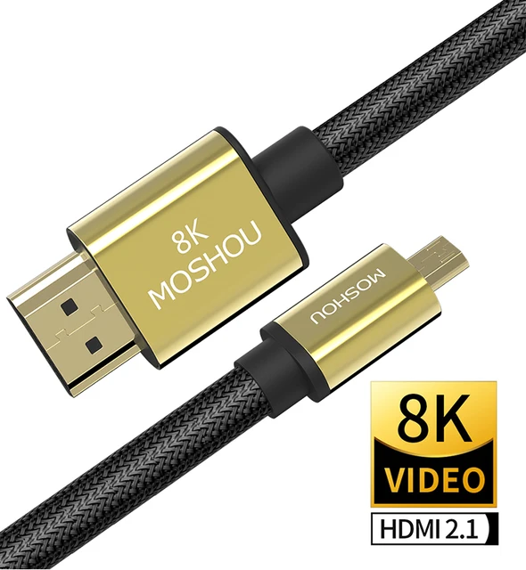 GANA Micro HDMI to HDMI Adapter Cable, Micro HDMI to HDMI Cable (Male to  Female) for Gopro Hero and Other Action Camera/Cam with 4K/3D Supported