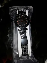 WOKAI-relojes de lujo magnéticos para mujer, pulsera de cuarzo femenina con diamantes informales a la moda, Zegarek Damski