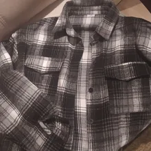 Oversized Shirts Clothing Tops Button Female Blouse Long-Sleeve Toppies Vintage Plus-Size