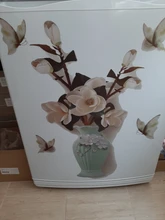 Vase Wall-Stickers Flower Room-Decoration Bedroom Living-Room Pvc Vinyl Chinese-Style