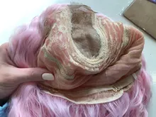 Pelucas sintéticas Afro rizadas para mujeres negras, cabello ondulado oscuro largo, resistente al calor, de media mano, para fiesta