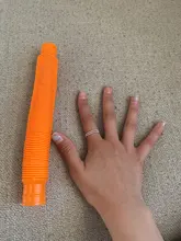 Juguetes de tubos de plástico para aliviar la tensión de descompresión, juguetes sensoriales coloridos para niños, regalos para el desarrollo temprano