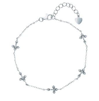 

Silver Bracelet with cubic zirconia sunlight sample 925