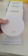 Sensor Detector de humo independiente para el hogar, dispositivo fotoeléctrico de seguridad ultradelgado, con alarma de fuego y aprobación CE