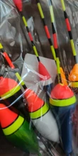 Juego de flotadores de pesca, boya, palo de luz de pesca, oscilante, tamaño variado, Color, accesorios de boya, 10 unids/lote