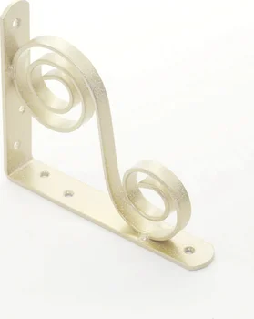 

Set of 2 brackets curly 150*125 mod. 5 (white antique)