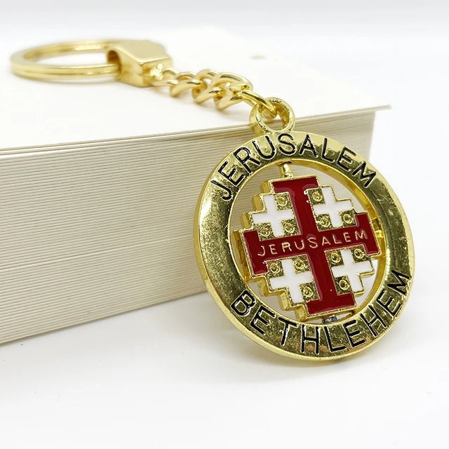 Jerusalem Cross Keychain, Souvenirs from Jerusalem