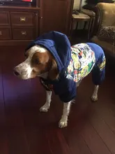 HOOPET Large Coat Down-Jacket Winter New Warm Autumn for Dogs Dog-Prints Overalls Leisure-Style