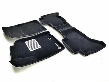 

Textile 3D mats euromat3d luxe in the salon for Toyota Land Cruiser Prado 150 (2014-) with a metal sub-spot