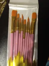 Juego de 6/10 Uds. De pinceles para pintar acuarela, pluma de pintura Gouache, mango de madera de nailon, juego de pinceles de pintura, suministros de arte para dibujar