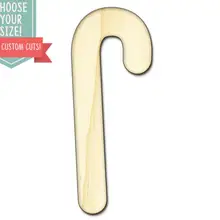 10 конфетных Тростников Рождество-на заказ Выберите свой размер Лазерная резка Деревянные Художественные товары для рукоделия Настенный декор свадебный детский DCS0335