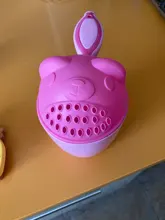 Taza de champú con dibujos animados para niños, producto de baño para lavar el pelo, champú, cuchara para bebé, ducha, agua, cabezal de natación, 1 ud.