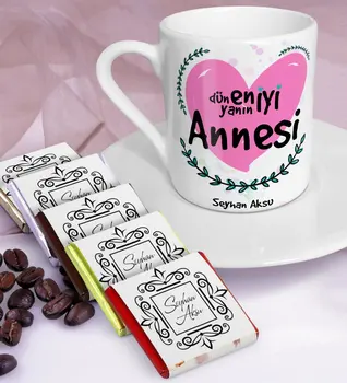 

Personalized World Best Mother Of Turkish coffee Cup and Chocolate Set-11