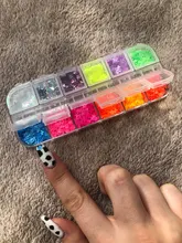 Manicure-Nail-Decoration Sequins-Polish Nail-Art Glitter-Flakes Fruits Fluorescence Heart