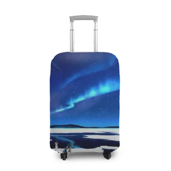 

Suitcase cover 3D boy and Husky