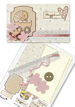 

Set for creating a postcard art. Nabcard (18 with newborn)