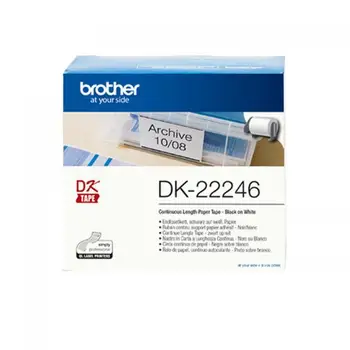 

Brother DK-22246 black on white tape for label maker