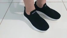 Zapatillas de deporte ligeras para hombre y mujer, zapatos informales a la moda, sin cordones, cómodos, color rosa, talla grande 11, gris, sin diseño de encaje, novedad