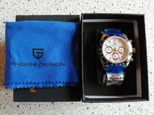 PAGANI DESIGN-Reloj analógico de cuarzo para Hombre, accesorio de pulsera resistente al agua con cronógrafo, complemento masculino de marca de lujo con diseño moderno, modelo VK63, 2021