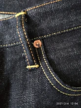 Jean Selvage Unwashed-Pants Rock Raw Denim Thick Indigo SD107-0001 Can-Roll-Read-Description