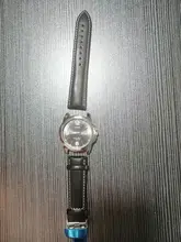Correa de reloj de piel de ternero auténtica lisa, correa de reloj de negocios de 18mm, 20mm, 22mm y 24mm con hebilla de mariposa automática sólida