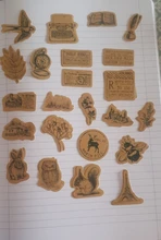 46 unids/lote japonés diario Kawaii ardilla planta diario decoración escama pegatinas Scrapbooking papelería