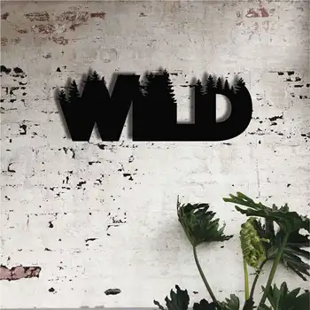 

Металлический декор стен Wild 19x50 cm дизайн интерьера домашнего