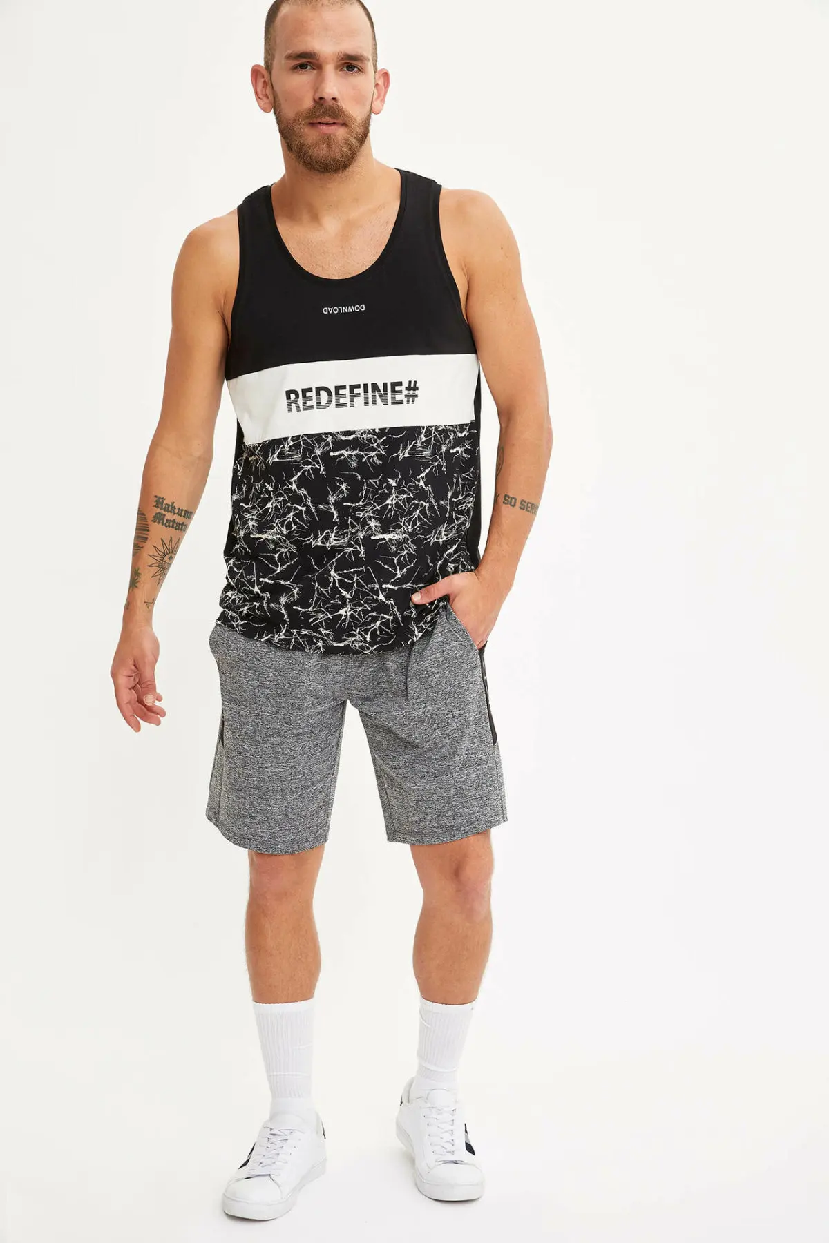 Дефакто yetiskin Erkek Spor szort-K6198AZ19SM