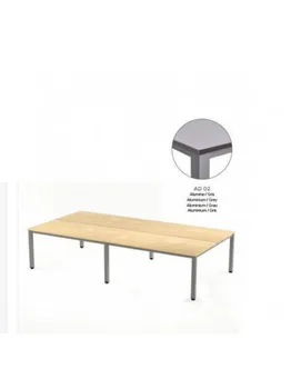 

TABLE EXECUTIVE DOUBLE ROCADA 360x163 CM COLORED ALUMINUM/GRAY