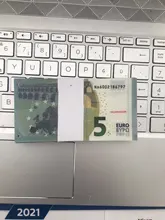 Super mismo billete tamaño Real 100 Uds 10/20/50/100/200/500 Euro Dólar inglés esterlina Clip joyería de la boda no es dinero Real