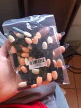 Esponja para uñas en polvo, 20 piezas de pinceles de doble cara, para sombras de ojos y maquillaje, 50 unidades