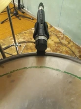 3 uds Clip ajustable en la llanta del tambor soporte a prueba de golpes micrófono soporte de abrazadera soporte de micrófono de montaje en tambor, negro