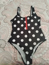 One-Piece Swimsuit Monokini Beachwear Push-Up Summer Print Zipper Sexy New XL Women