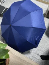 Fully-Automatic-Umbrella Parasol Compact Travel 3folding Rain Women Large Wind-Resistant