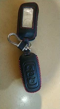 De cuero genuino funda de llave de control remoto para coche para Geely Atlas Boyue NL3 EX7 Emgrand X7 EmgrarandX7 SUV GT GC9 borui funda de llave de control remoto para coche