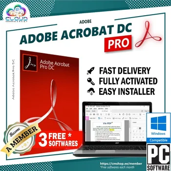 

Adobe Acrobat Pro DC - 2020 PDF Reader Editor Creator Converter