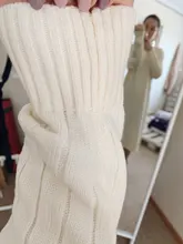 Knitted Dresses Robe Sweater Loose Maxi Oversize Long-Sleeve Winter Womens Vestido Autumn