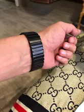 Correa de acero inoxidable para Apple Watch, banda de 44mm y 40mm para iWatch de 42mm/38mm, pulsera de Metal de mariposa para Apple watch serie 5 4 3 se 6