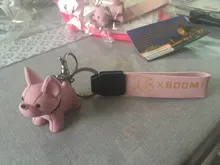 Cute Doll Key-Chain Pendant Couple Bulldog Cartoon Men/kids Creative for Ins-Bag New