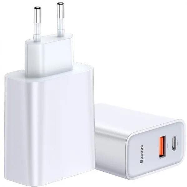 Сетевое зарядное устройство Baseus Speed PPS Quick charger C+U 30W EU CCFS-C02(Белый