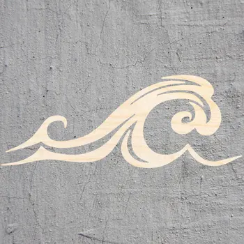 

wave silhouette Laser Cut Out Wood Shape Craft Supply Unfinished Cut Art Projects Craft Decoration Gift Decoupage Ornamente