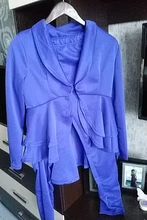 Conjunto de chándal para mujer, chaquetas con volantes de manga larga, pantalones de tubo, conjunto de dos piezas, uniforme de oficina, novedad de invierno