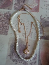 Gargantilla Retro de perlas de KISS WIFE para mujer, collar elegante de estrella y perlas, gargantilla de oro, regalo de joyería 2021