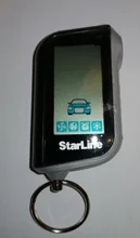 Llavero para mando a distancia LCD Vertical A93, sistema de alarma antirrobo para coche, bidireccional, rusa, A93